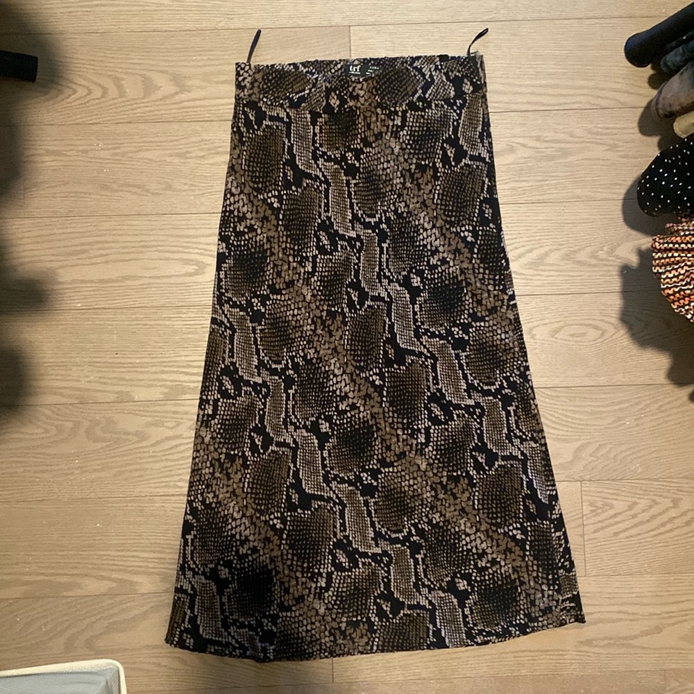 Zara Python Midi Skirt